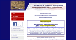 Desktop Screenshot of constitutionparty-nj.org